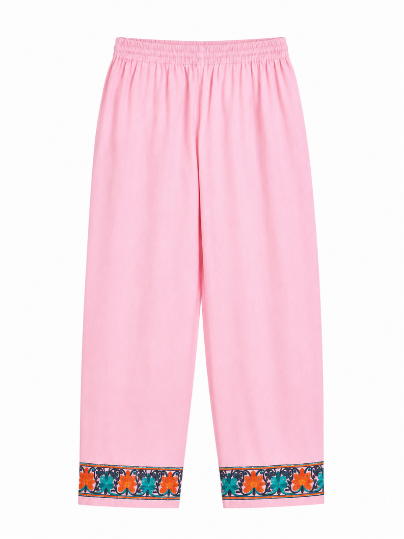 Kashmir Aari cotton Co-Ord Set | Pink